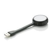 USB 2.0 hub LED Lamp, zwart USB 2.0 hub LED Lamp, zwart