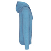 Ecologische herensweater met capuchon Cloudy blue heather 5XL
