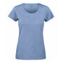 TWOVILLE LADY SLUB U-neck Summer blue XXL