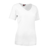 Interlock T-shirt | V-neck | women - White, 4XL