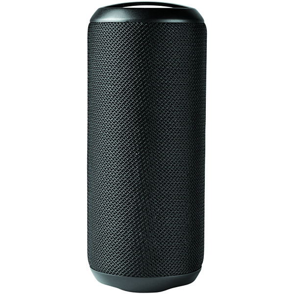 Rugged fabric waterproof Bluetooth® speaker - Solid black
