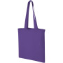 Madras 140 g/m² cotton tote bag 7L - Lavender