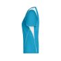 Ladies' Running-T - turquoise/white - S
