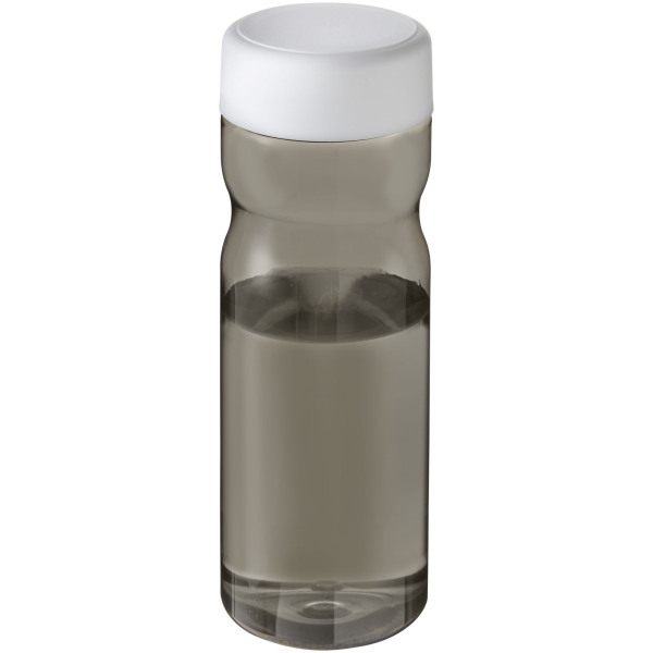 H2O Active® Eco Base 650 ml screw cap water bottle - Charcoal/White