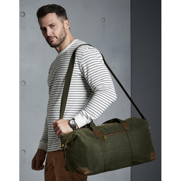 Heritage Waxed Canvas Holdall - Desert Sand - One Size
