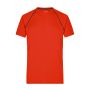 Men's Sports T-Shirt - bright-orange/black - XXL