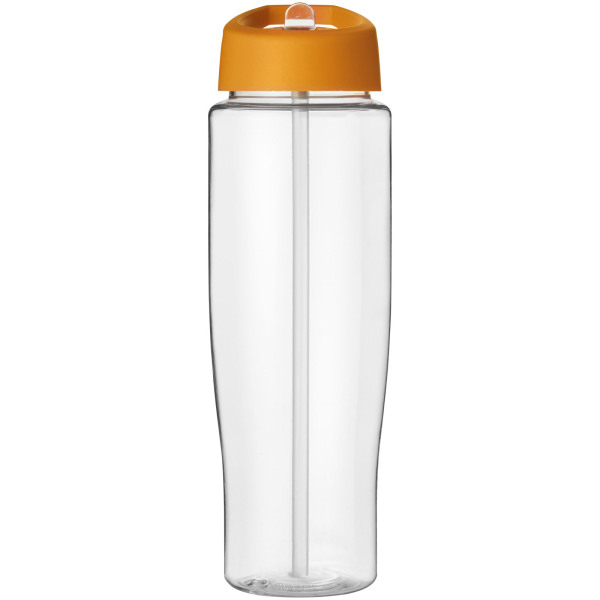 H2O Active® Tempo 700 ml spout lid sport bottle - Transparent/Orange