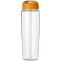 H2O Active® Tempo 700 ml sportfles met fliptuitdeksel - Transparant/Oranje