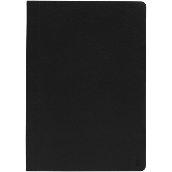 Karst® A5 softcover notebook - lined - Solid black