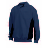 Polosweater Bicolor Borstzak 302001 Darkgrey-Black L