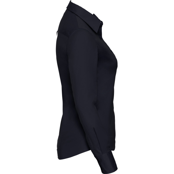 Ladies' Long Sleeve Classic Twill Shirt French Navy XL