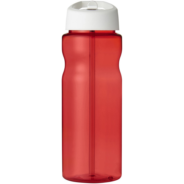 H2O Active® Eco Base 650 ml spout lid sport bottle - Red/White