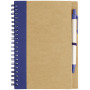 Priestly gerecycled notitieboek met pen - Naturel/Navy