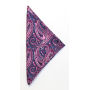 J.H&F Handkerchief Paisley Pink One size