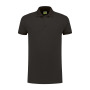 L&S Polo Basic Cot/Elast SS for him 432c Dark Grey-3XL