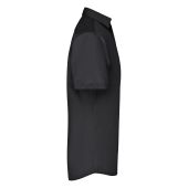 Men's Business Shirt Short-Sleeved - black - 6XL