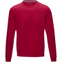 Jasper heren GOTS biologische gerecyclede crewneck sweater - Rood - S