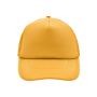 MB070 5 Panel Polyester Mesh Cap goudgeel one size