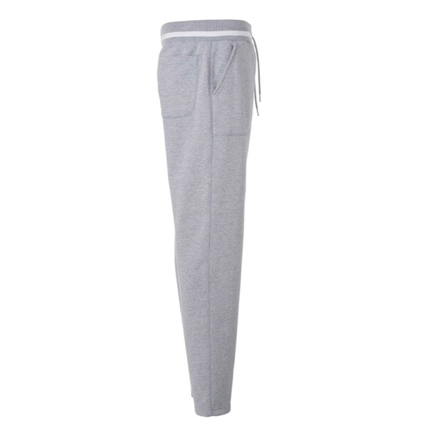 Men's Jog-Pants - grey-heather/white - S