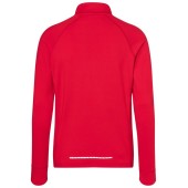 Men's Sports Shirt Half-Zip - red - S