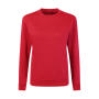 Crew Neck Sweatshirt Women - Red - 2XL