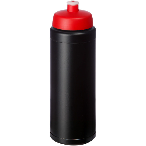 Baseline® Plus grip 750 ml sportfles met sportdeksel - Zwart/Rood