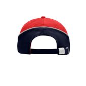 MB6506 6 Panel Turbo Piping Cap - red/navy/light-grey - one size