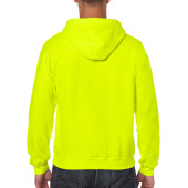 Gildan Sweater Hooded Full Zip HeavyBlend for him 382 safety green XXL