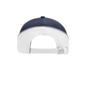 MB6506 6 Panel Turbo Piping Cap navy/wit/lichtgrijs one size