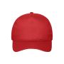 MB6237 5 Panel Cap Bio Cotton - red - one size