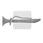 Deskpen matt cord - grijs