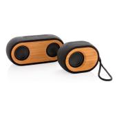 Bamboo X dubbele 10W speaker, zwart