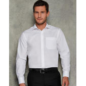 Tailored Fit Poplin Shirt - White - S/14.5"