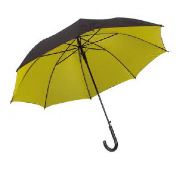 Automatisch te openen paraplu DOUBLY - geel, zwart