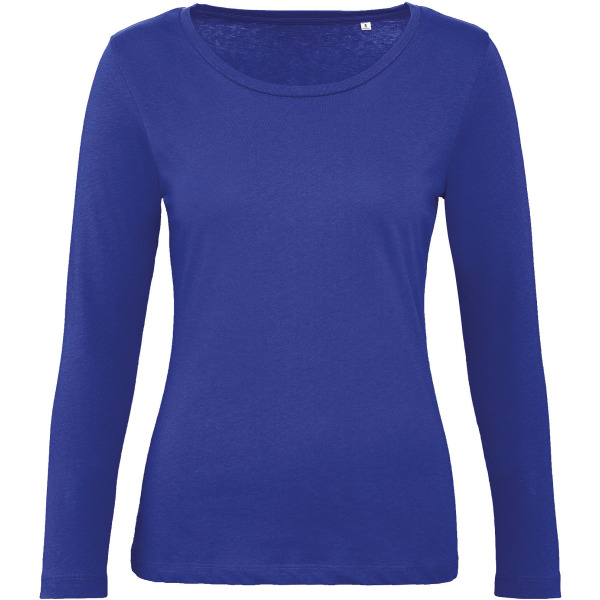 Ladies' organic Inspire long-sleeve T-shirt Cobalt Blue XXL