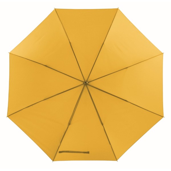 Manueel te openen golf paraplu MOBILE geel