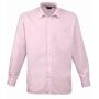 Long Sleeve Poplin Shirt, Pink, 14.5, Premier