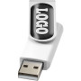 Rotate-doming USB 2GB - Wit/Zilver