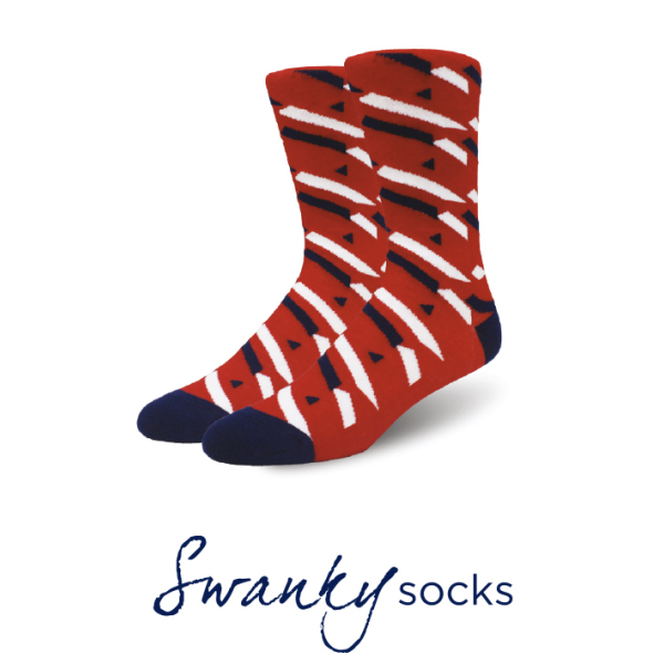 Swanky socks custom made full colour