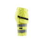 Dames High Vis short met stretch en gereedschapszakken