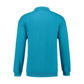 L&S Polosweater for him turquoise L