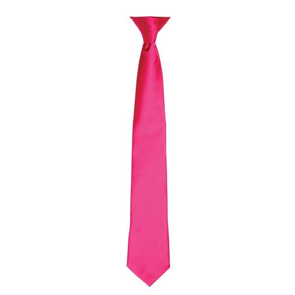 'Colours' Satin Clip Tie, Hot Pink, ONE, Premier