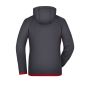Men's Hooded Fleece - carbon/red - S