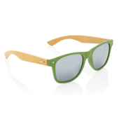 Bamboe en RCS zonnebril van gerecycled plastic, groen