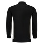 Polosweater Bicolor Borstzak 302001 Black-Grey 4XL