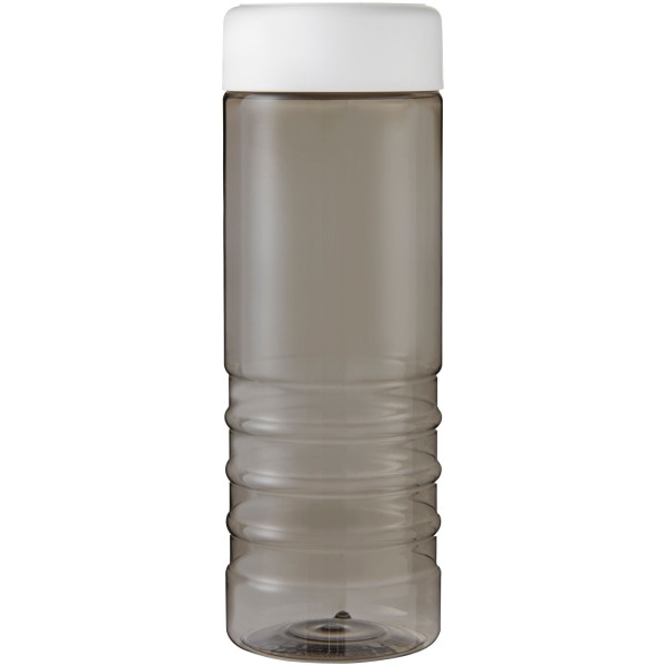 H2O Active® Eco Treble 750 ml screw cap water bottle - Charcoal/White