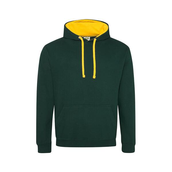 AWDis Varsity Hoodie, Forest Green/Gold, XL, Just Hoods