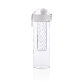 Honeycomb afsluitbare lekvrije waterfles met infuser, wit