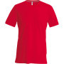 T-shirt ronde hals korte mouwen Red L