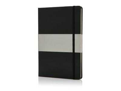 Deluxe hardcover A5 notitieboek, zwart Deluxe hardcover A5 notitieboek, zwart